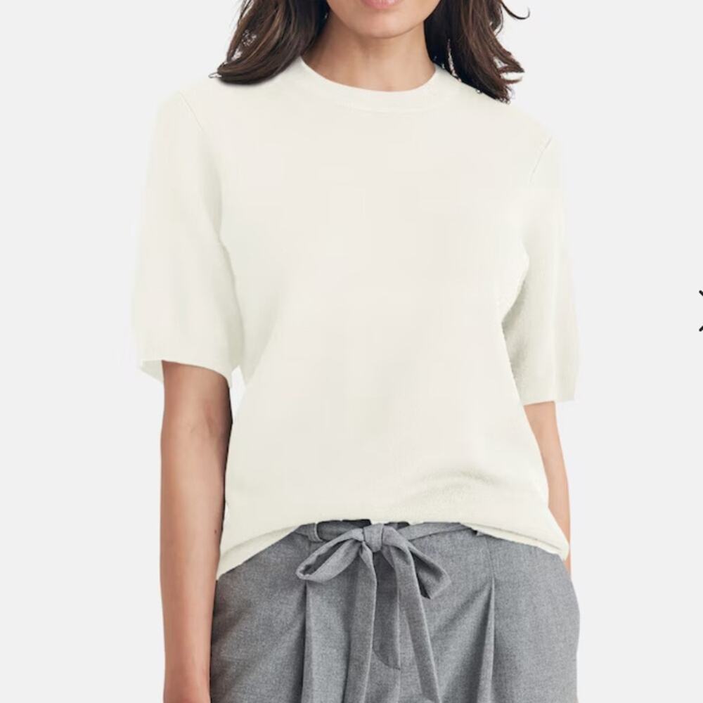 Madeleine Short-Sleeve Jumper Sweater Sz L